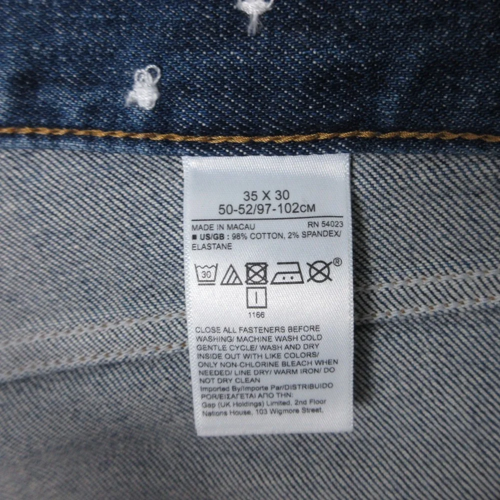 Banana Republic Jeans Mens 36x26 (Tag 35x30) Blue Relaxed‎ Fit Faded Denim Pants